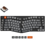 K15 Max(Aliceレイアウト) QMK ワイヤレス カスタム・メカニカルキーボード - RGB - US配列 / ロープロファイルGateronメカニカルスイッチ(ホットスワップ) 茶軸 K15M-H3-US