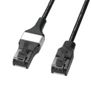LANケーブル CAT6A カテゴリ6A ブレイクアウェイ スリム 極細 より線 1m ブラック マグネット 接続機器防止 怪我や転倒防止 病院 ケーブル分離 KB-SL6ABA-01BK