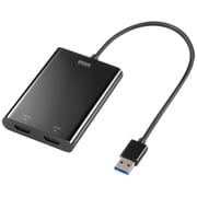USB A対応 HDMIディスプレイアダプタ 2画面 4K/30Hz×2対応 USB-HDMI変換 変換アダプタ 複数台接続で最大6画面出力可能 USB-CVU3HD6