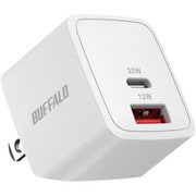PD20W対応 AC充電器 Type-A×1ポート Type-C×1ポート ホワイト BSACPD2010C2WH