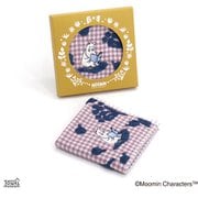 47-0310090 [タオルハンカチ ムーミン ちょっと一息 25cm×25cm ブルー パッケージ入り]