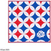 29-2200070 [タオルハンカチ 2025大阪・関西万博公式ライセンス商品 ミャクミャクレトロダイヤ 25cm×25cm ブルー]