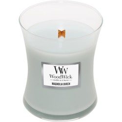 アロマキャンドル WoodWick ジャーM（箱付き） マグノリアバーチの香り WW90405109