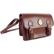 ad231019 [F231019-24 FLAPPER ハリーポッター ホグワーツエンブレムショルダー ショルダーバッグ ブラウン]
