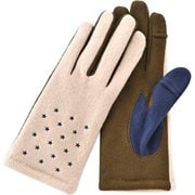 AF65104L8 WOMEN スターズ刺繍ジャージグローブ グローブ ネイビー af65104l8