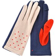 AF65104L8 WOMEN スターズ刺繍ジャージグローブ グローブ レッド af65104l8