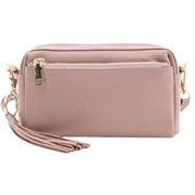 cminishoulder [23131-11301 COOCO シュリンクレザー 横型ミニショルダーバッグ ショルダーバッグ ライトピンク]