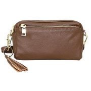 cminishoulder [23131-11301 COOCO シュリンクレザー 横型ミニショルダーバッグ ショルダーバッグ オーク]