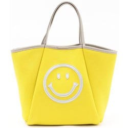 csmiletotte [23131-11702 COOCO SMILEY ダイバー素材トートバッグ トートバッグ イエロー]