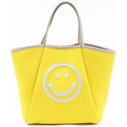 csmiletotte [23131-11702 COOCO SMILEY ダイバー素材トートバッグ トートバッグ イエロー]