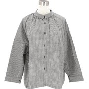 チェックシャツ Mサイズ ブラックチェック d8812