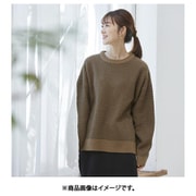 fr980056 [980056005 ジャカード柄レトロ配色ニットトップス Mサイズ ブラウン]