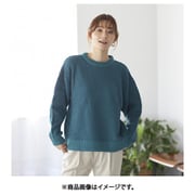 fr980056 [980056003 ジャカード柄レトロ配色ニットトップス Mサイズ グリーン]