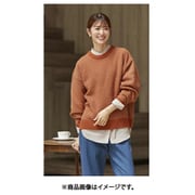 fr980056 [980056001 ジャカード柄レトロ配色ニットトップス Mサイズ オレンジ]