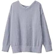 fr980117 [980117006 前後2WAYモヘアニット Lサイズ サックス]