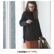fr980126 [980126002 一度着たら手放せない！華奢見せ裏起毛トレーナー Lサイズ ブラック]