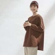 fr980126 [980126005 一度着たら手放せない！華奢見せ裏起毛トレーナー Mサイズ ブラウン]
