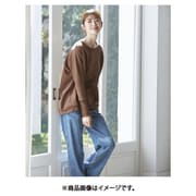 fr980127 [980127004 ミセスのためにこだわった、袖リブトレーナー LL-3Lサイズ ブラウン]
