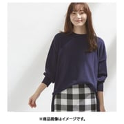 fr980134 [980134005 お尻もお腹も全部隠す！横スリット入りビックニット ニット ネイビー]