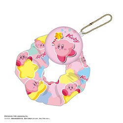 KB-39 星のカービィ 缶バッジ付きシュシュ D：きらきらカービィ