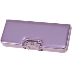 オートロック マグネット式2ドア筆入 パープル CF500PU