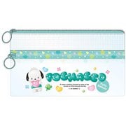 SAC-CWF-PC サンリオキャラクターズ クリアダブルファスナーポーチ ポチャッコ