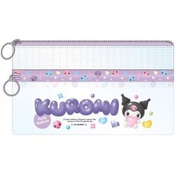 SAC-CWF-KU サンリオキャラクターズ クリアダブルファスナーポーチ クロミ
