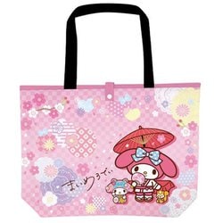 SAW-OE-MM サンリオキャラクターズ 和雑貨シリーズ 折りたたみエコバッグ マイメロディ