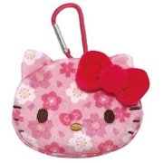 SAW-KP-KT サンリオキャラクターズ 和雑貨シリーズ フェイスカラビナポーチ ハローキティ