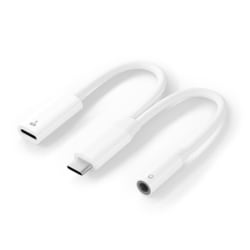 PG-35CCHG02WH [USB-C充電ポート付 3.5mm to USB-C イヤホン変換アダプタ DAC内蔵 PD60W対応 ホワイト]