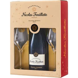 【フランス】ニコラ・フィアット グラン・レゼルヴ ブリュット 750ml グラス2脚セット [シャンパン]