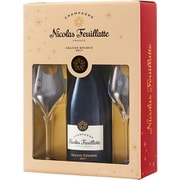 【フランス】ニコラ・フィアット グラン・レゼルヴ ブリュット 750ml グラス2脚セット [シャンパン]