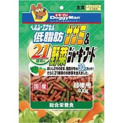 ヘルシーエクセル低脂肪ササミ＆21種類の野菜ジャーキーフード 400g