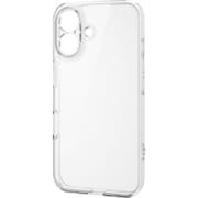 PM-A24AHVCKKCR [iPhone 16 ケース ハイブリッド カバー 衝撃吸収 カメラレンズ保護設計 ストラップホール付 硬度5H 極限保護 クリア]