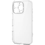 PM-A24CHVCKKCR [iPhone 16 Pro ケース ハイブリッド カバー 衝撃吸収 カメラレンズ保護設計 ストラップホール付 硬度5H 極限保護 クリア]