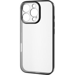PM-A24CUCTMKBK [iPhone 16 Pro ケース ソフト カバー カメラレンズ保護設計 極限保護 メタリックブラック]