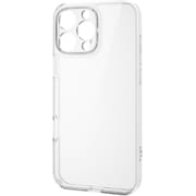 PM-A24DHVCKKCR [iPhone 16 Pro Max ケース ハイブリッド カバー 衝撃吸収 カメラレンズ保護設計 ストラップホール付 硬度5H 極限保護 クリア]