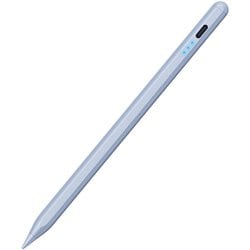 P-TPACSTAP07BU [タッチペン iPad用 ペンシル 充電式 スタイラスペン USB Type-C 急速充電 傾き検知 誤作動防止 磁気吸着 交換用ペン先2個付属 【2018年以降 iPad/Pro/Air 各種対応】 ブルー]