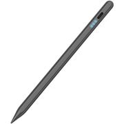 P-TPACSTAP07GY [タッチペン iPad用 ペンシル 充電式 スタイラスペン USB Type-C 急速充電 傾き検知 誤作動防止 磁気吸着 交換用ペン先2個付属 【2018年以降 iPad/Pro/Air 各種対応】 グレー]