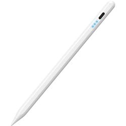P-TPACSTAP07WH [タッチペン iPad用 ペンシル 充電式 スタイラスペン USB Type-C 急速充電 傾き検知 誤作動防止 磁気吸着 交換用ペン先2個付属 【2018年以降 iPad/Pro/Air 各種対応】 ホワイト]