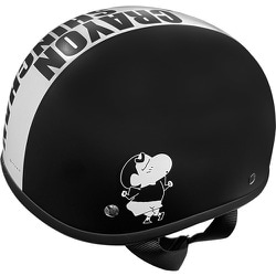 クレヨンしんちゃん ダックテール バイク用ヘルメット マットブラック TC-15BK