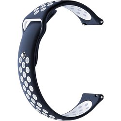 sp200025-S15-C126Q06 [Amazfit シリコン 替えバンド 20mm ネイビー＆ホワイト]