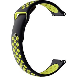 sp200025-S15-C158Q06 [Amazfit シリコン 替えバンド 20mm ブラック＆イエロー]