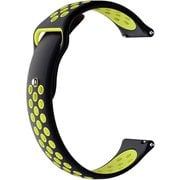 sp200025-S16-C158Q06 [Amazfit シリコン 替えバンド 22mm ブラック＆イエロー]