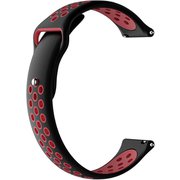 sp200025-S16-C114Q06 [Amazfit シリコン 替えバンド 22mm ブラック＆レッド]
