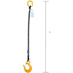 チェーンスリング キトー チェーンスリング4本吊り 6mm 使用荷重：2.4t 長さと金具