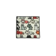 F221 [Feiler Cats Wash cloth 30×30 Slate gray]