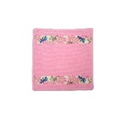 F761 [Feiler Cosmos Beige 25×25 Candy Pink-134]
