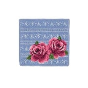 F781 [Feiler Dirndl Rose Wash cloth25×25 Blue]