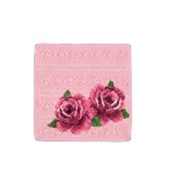 Feiler Dirndl Rose Wash cloth25×25 Pink F782